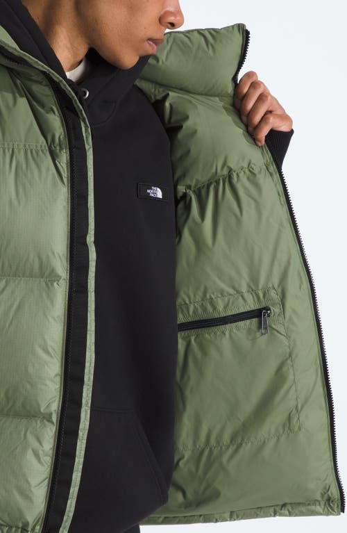 The North Face 1996 Retro Nuptse Water Resistant Down Puffer Vest In Green