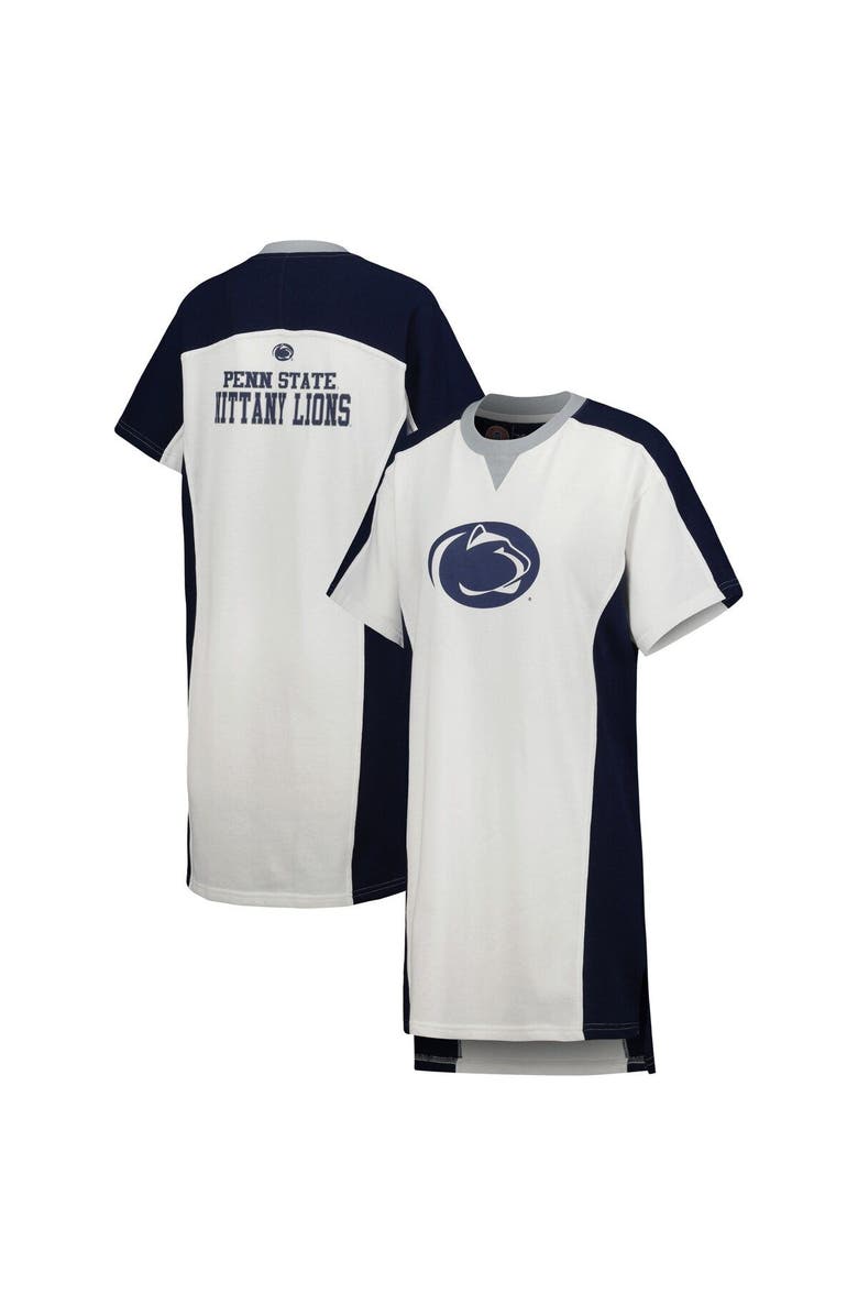 G-III 4HER BY CARL BANKS Women's G-III 4Her by Carl Banks White Penn State Nittany Lions Home Run T-Shirt Dress, Main, color, White