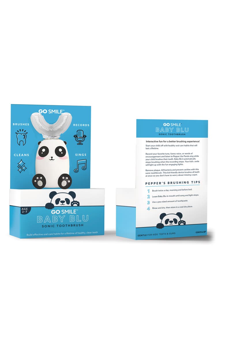 GO SMiLE<sup>®</sup> Baby BLU Pepper the Panda Interactive Sonic Toothbrush, Alternate, color,