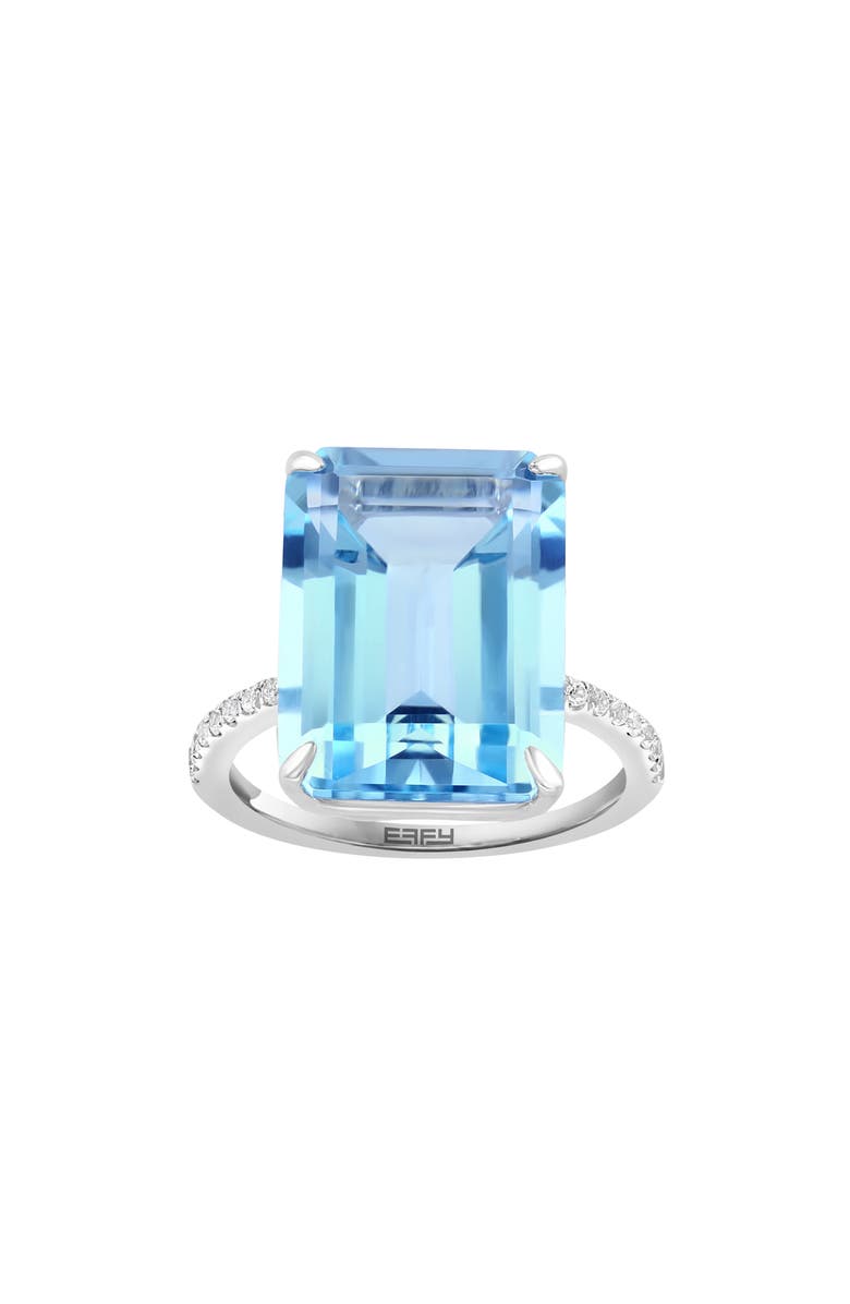 EFFY Sterling Silver Sky Blue Topaz Ring, Main, color, 