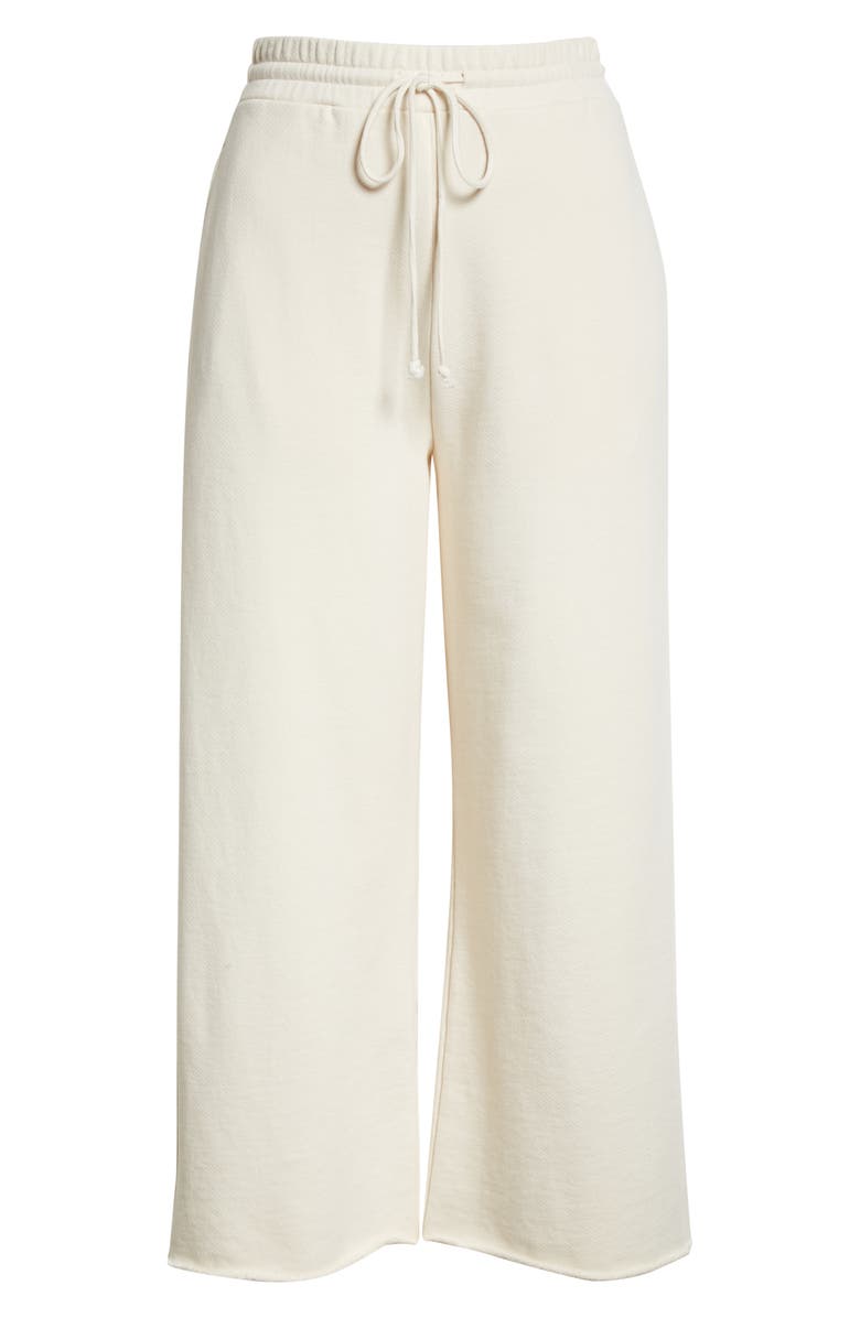 Vince Wide Leg Crop Cotton Sweatpants, Alternate, color, 