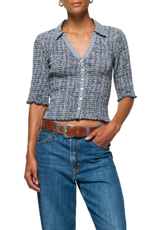 Peggy Smock Pima Cotton Button-Up Shirt