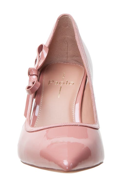 Linea Paolo Pointe Bow Pointed Toe Pump In Pink