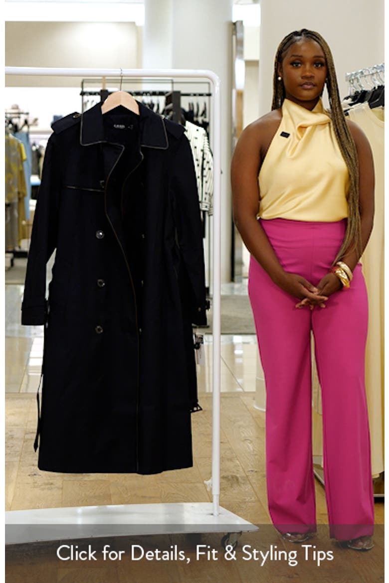 Double Breasted Belted Rain Coat video