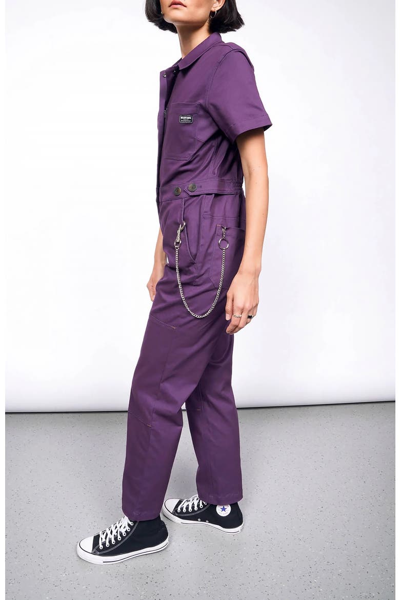 The Essential High Waisted Coverall, Alternate, color, PLUM