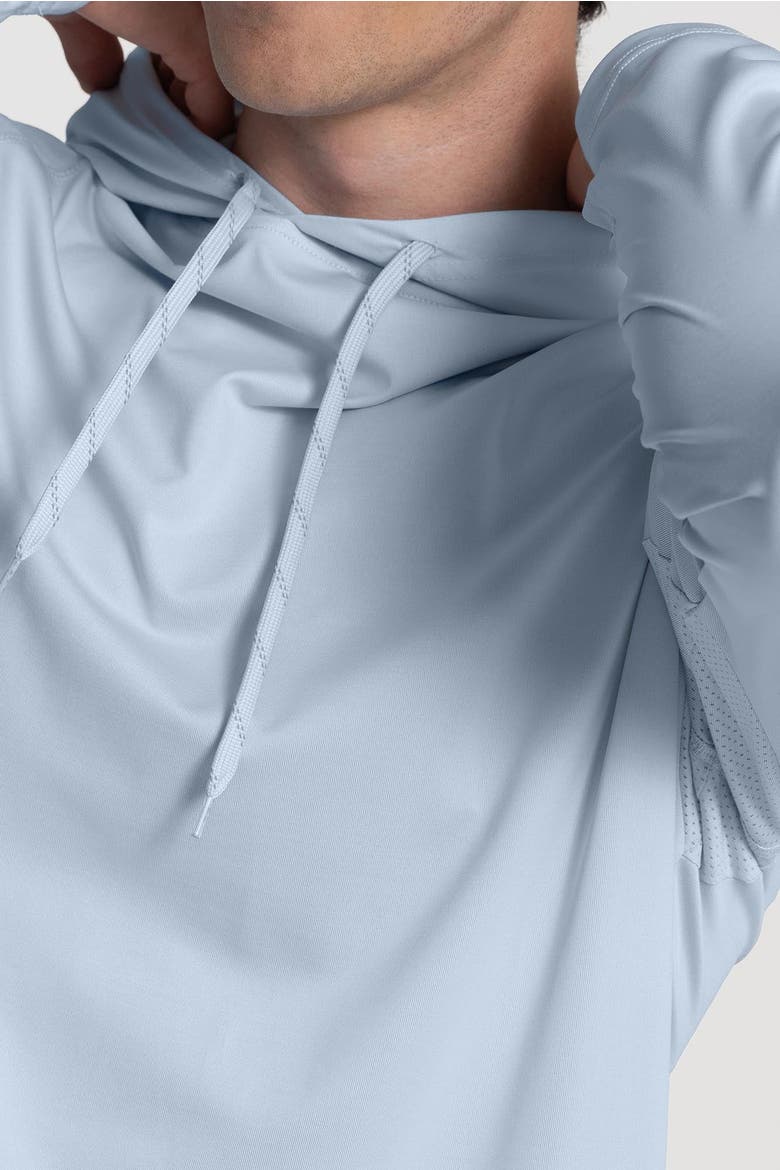 Unisex UPF 50+ Hooded Sun Shirt, Alternate, color, River Mist