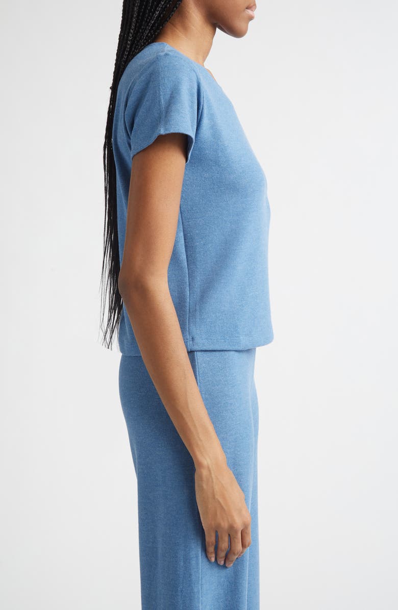 LESET Lauren Margo Top, Alternate, color, Bleuet Melange