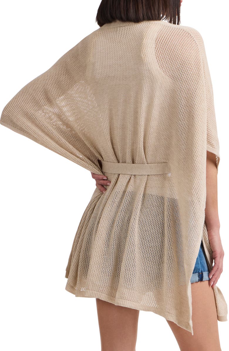 Open Knit Cape Cardigan