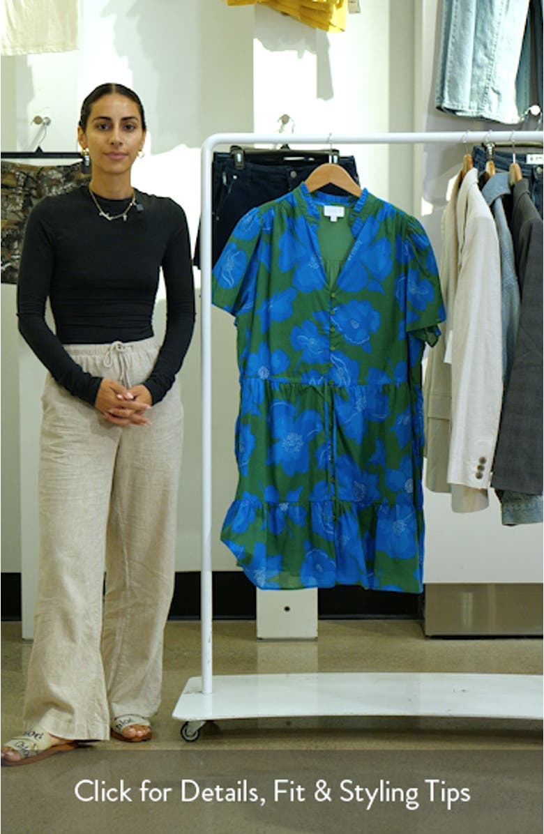 Rori Floral Amo Cotton Minidress, sales video thumbnail