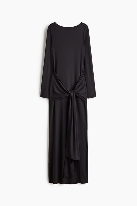 Tie-detail Jersey Dress