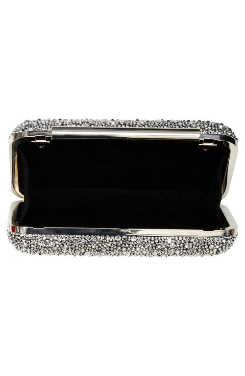 Alexander Mcqueen Mcqueen T-bar Box Clutch In Silver/black