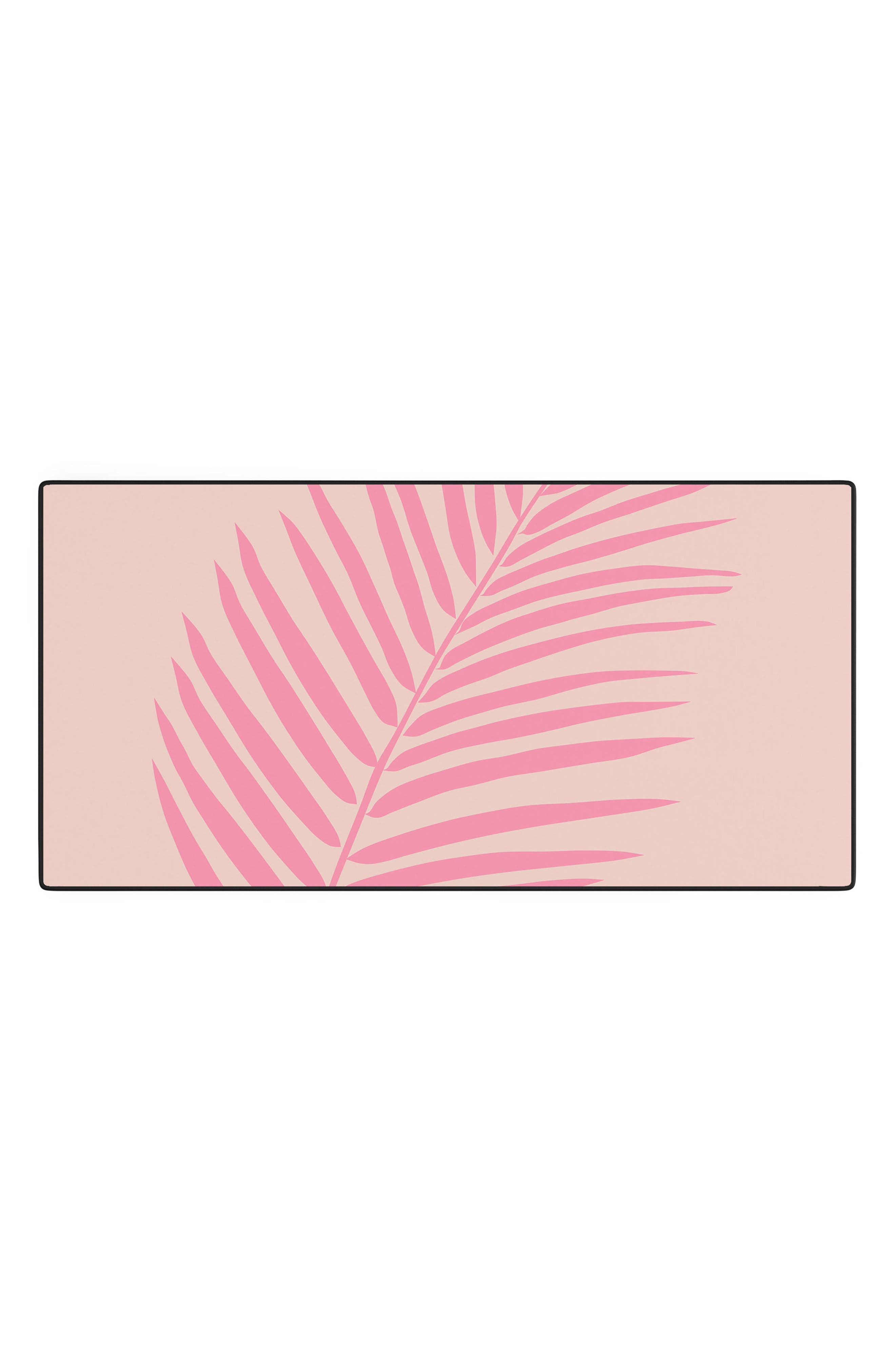 Deny Designs Blush Palm Leaf Desk Mat