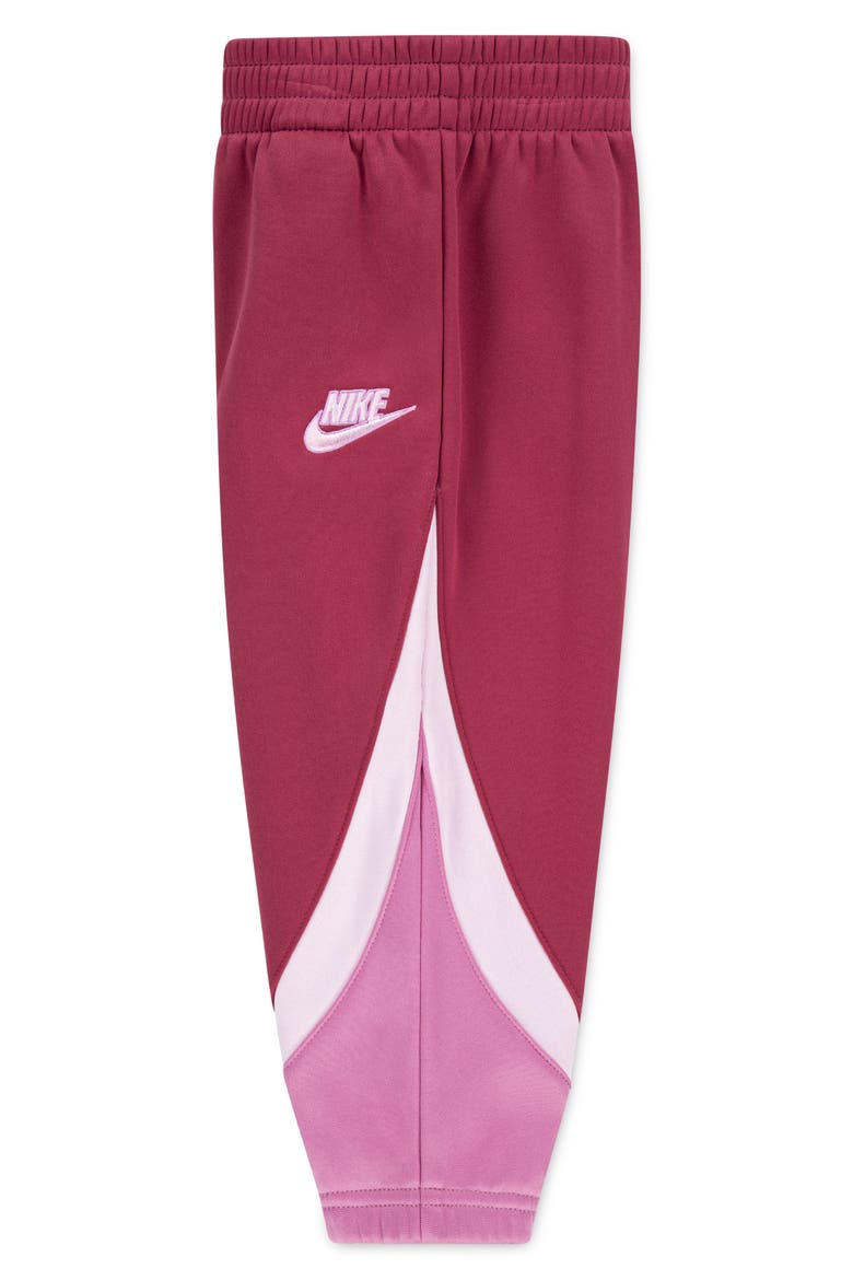 Kids' Colorblock Zip Jacket & Joggers Set, Alternate, color, SWEET BEET