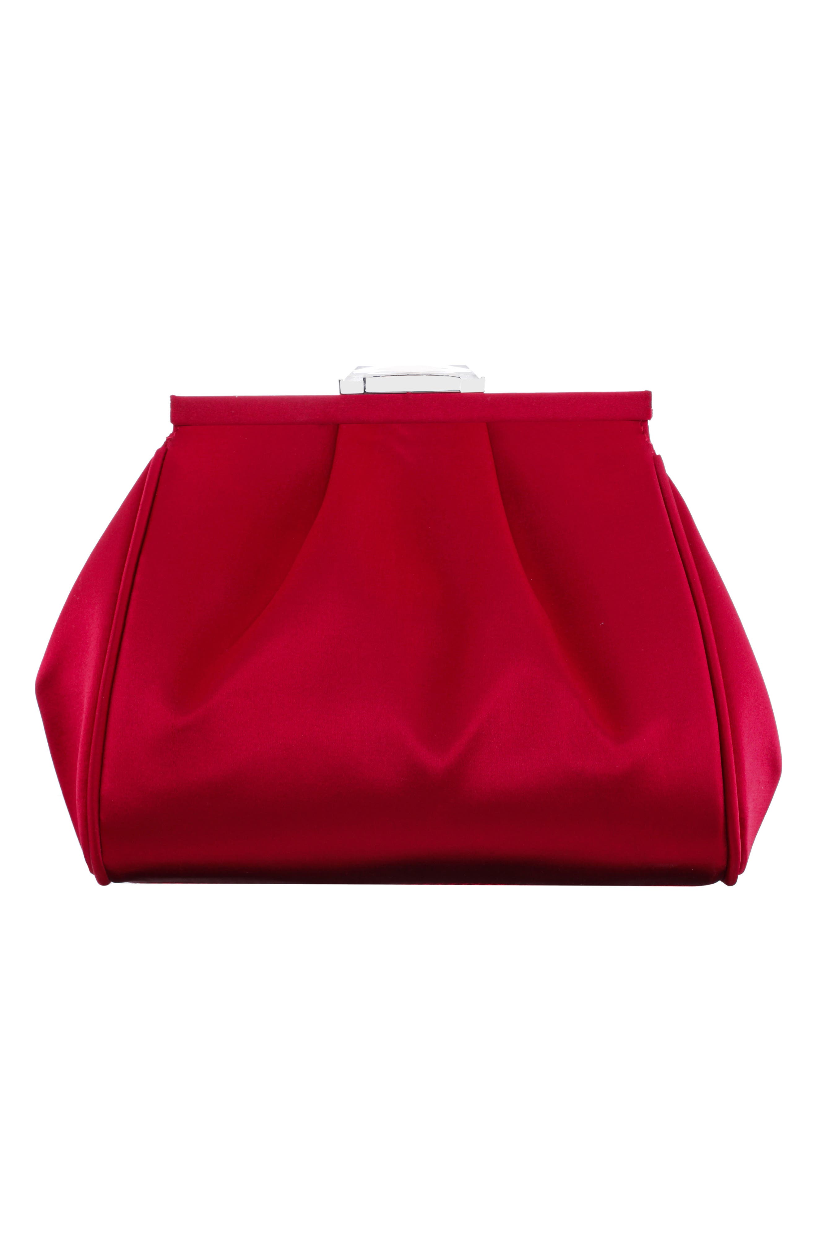 Blayz Frame Clutch, Alternate, color, RED ROUGE