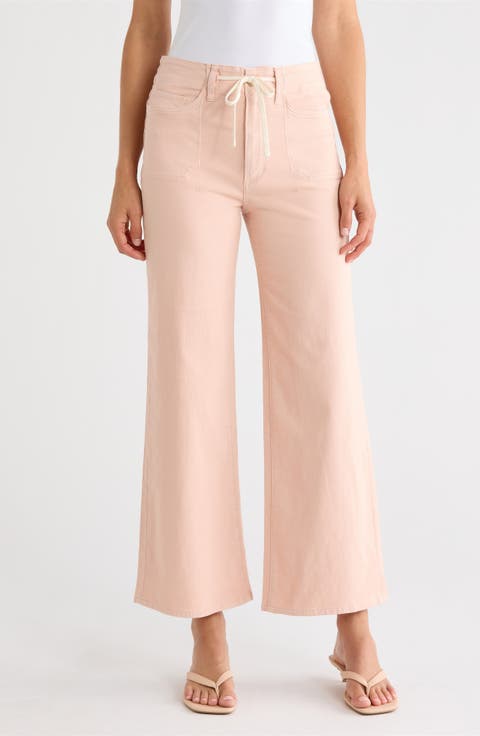 Ari Drawstring High Waist Wide Leg Pants