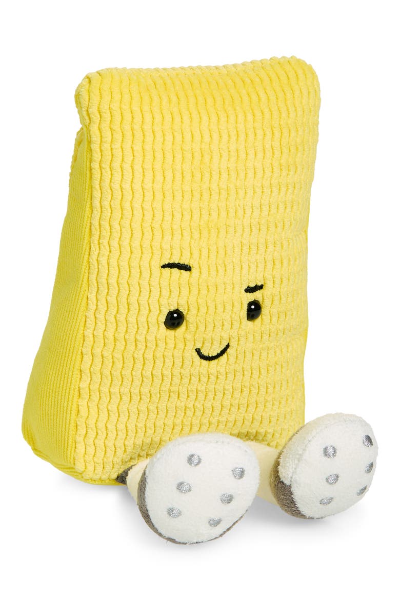 Amuseables Sports Warni Yellow Card Small Plushie, Main, color, YELLOW