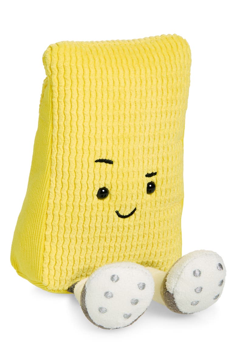 Jellycat Amuseables Sports Warni Yellow Card Small Plushie, Main, color, Yellow