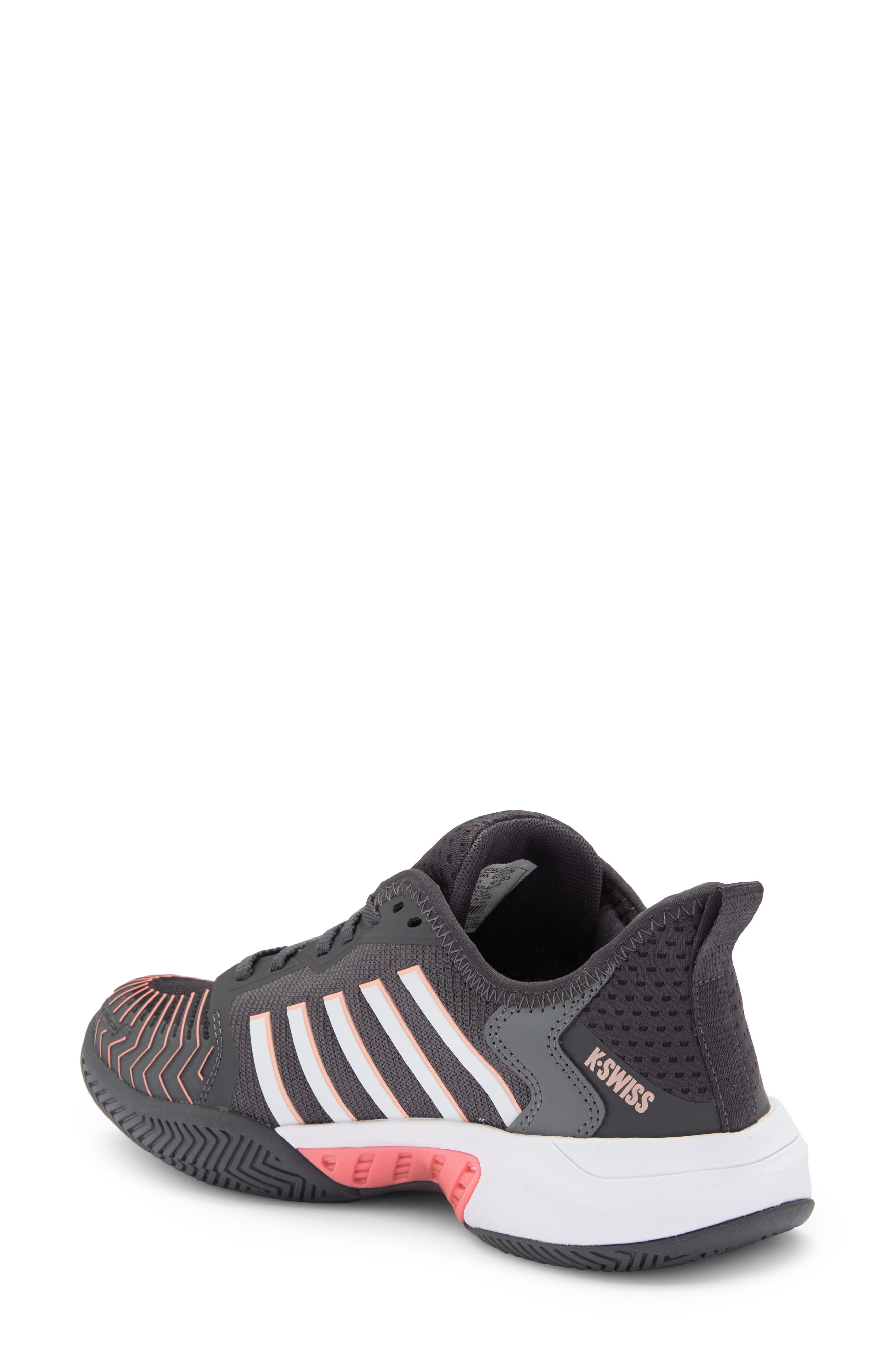 K-Swiss Pickleball Supreme Court Shoe, Alternate, color, Asphalt/White/Amber