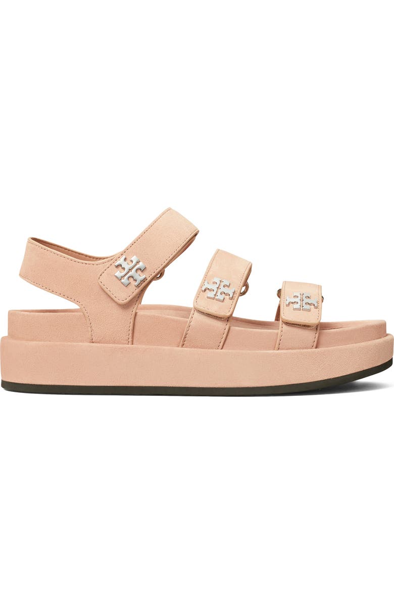Tory Burch Kira Slingback Platform Sport Sandal, Alternate, color, Malva / Silver