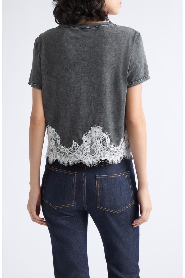 J'Adore Encore Lace Graphic Tee, Alternate, color, WASHED BLACK/ IVORY