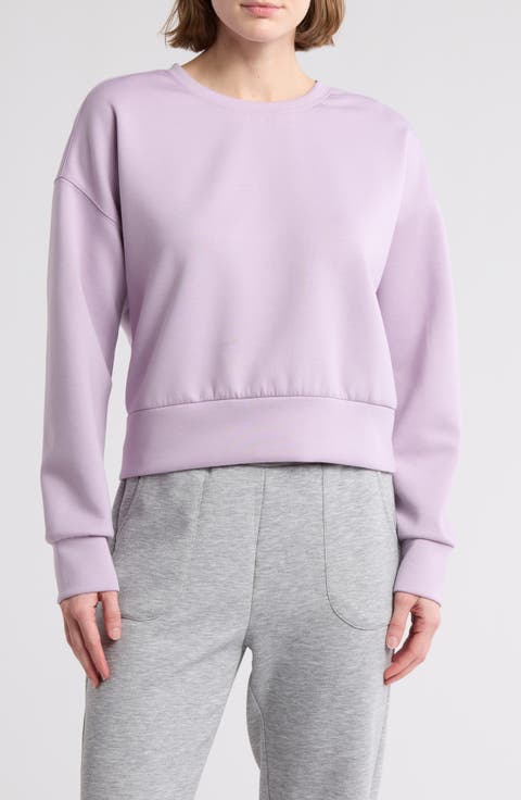 Scuba Knit Essentials Crop Sweatshirt