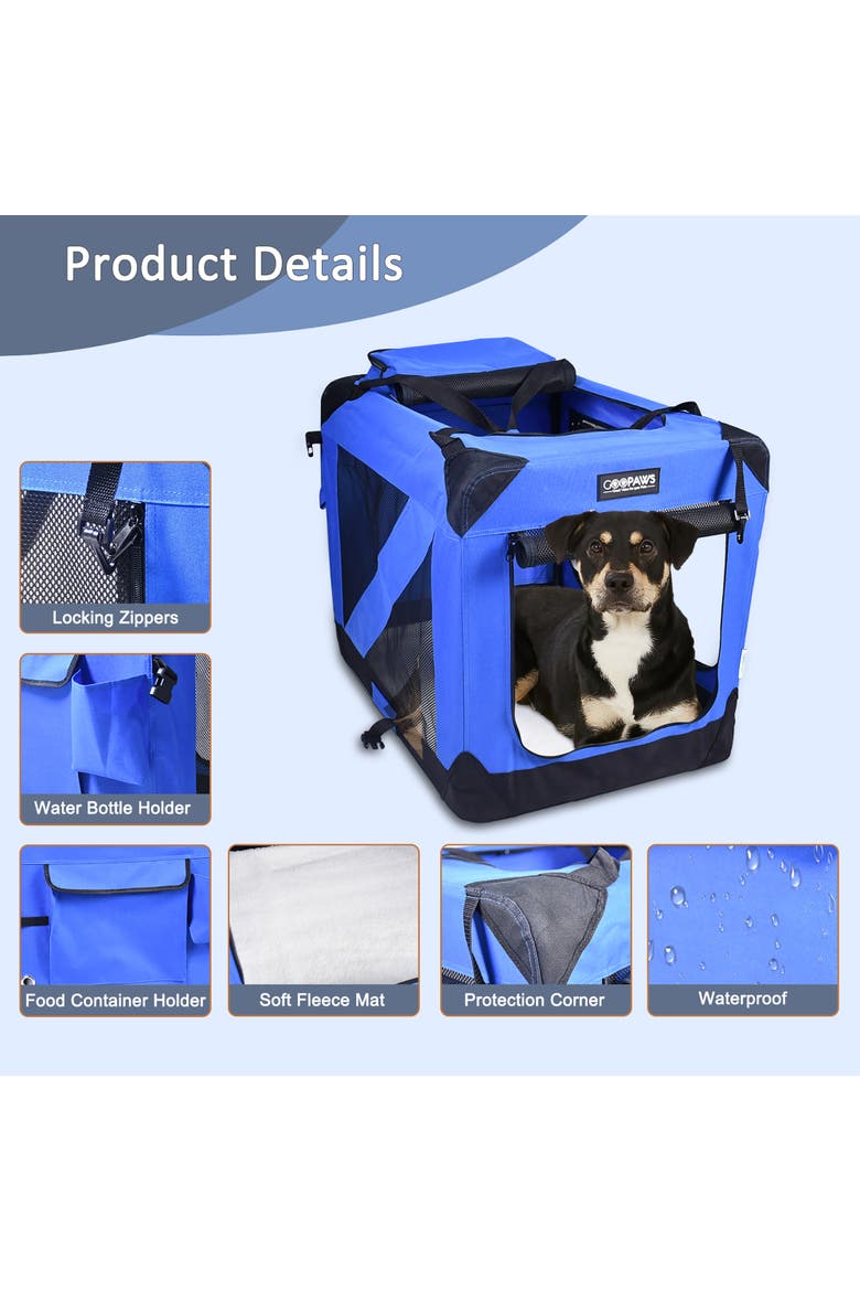 Soft Pet Crate 30", Alternate, color, Multicolored