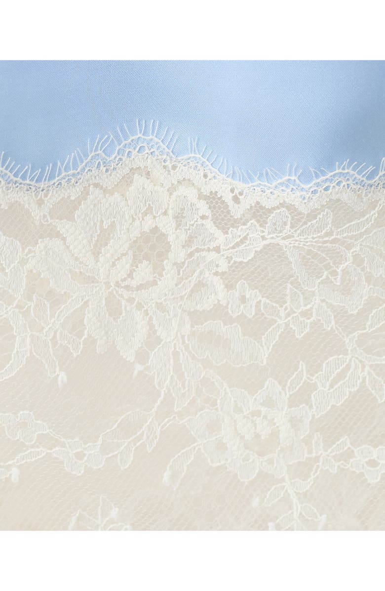 MANGO Lace Camisole Dress, Alternate, color, Sky Blue