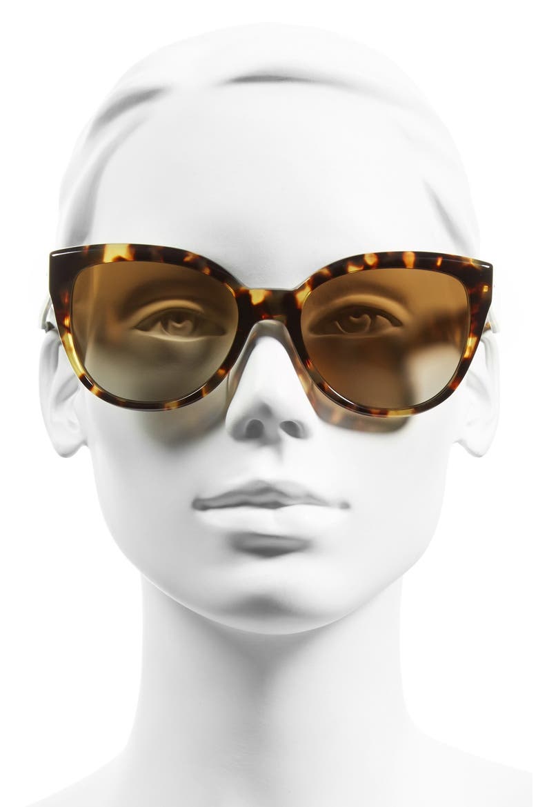 'Abrie' 58mm Polarized Cat Eye Sunglasses, Alternate, color, BROWN TORTOISE/ BROWN POLAR