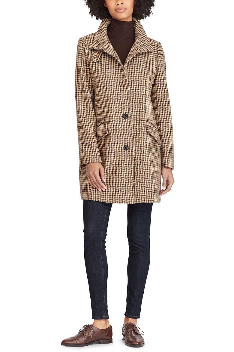 Houndstooth Check Coat, Alternate, color, HOUNDSTOOTH