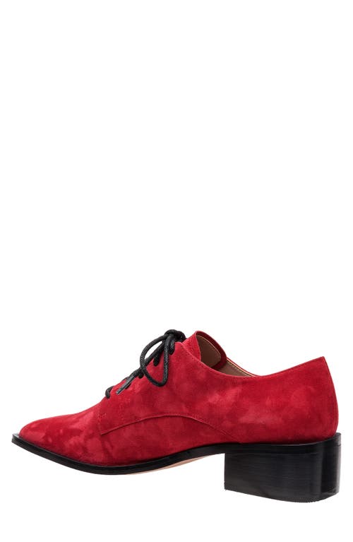 Linea Paolo Moritz Lace-up Pump In Dark Red