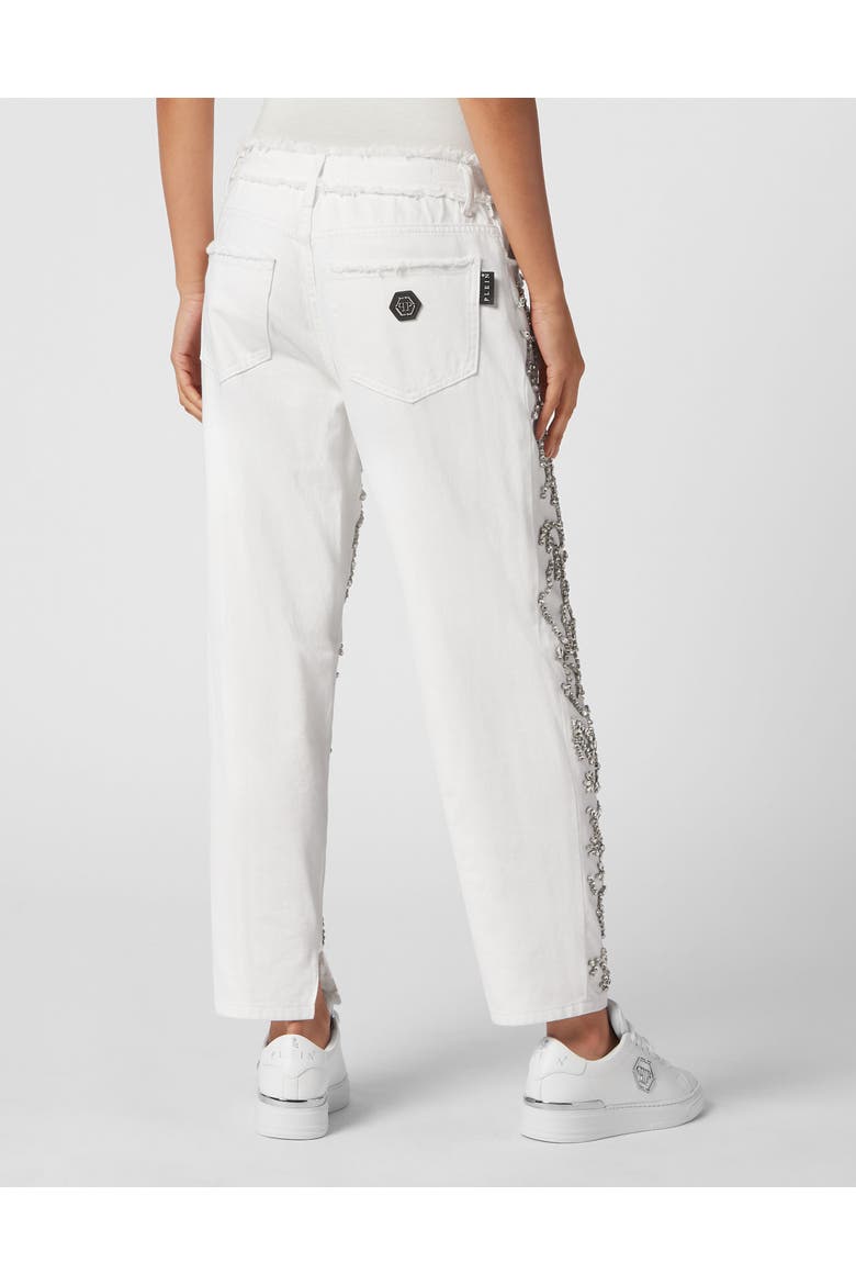 Denim Trousers Mom Fit Crystal Women, Alternate, color, SummerSnow