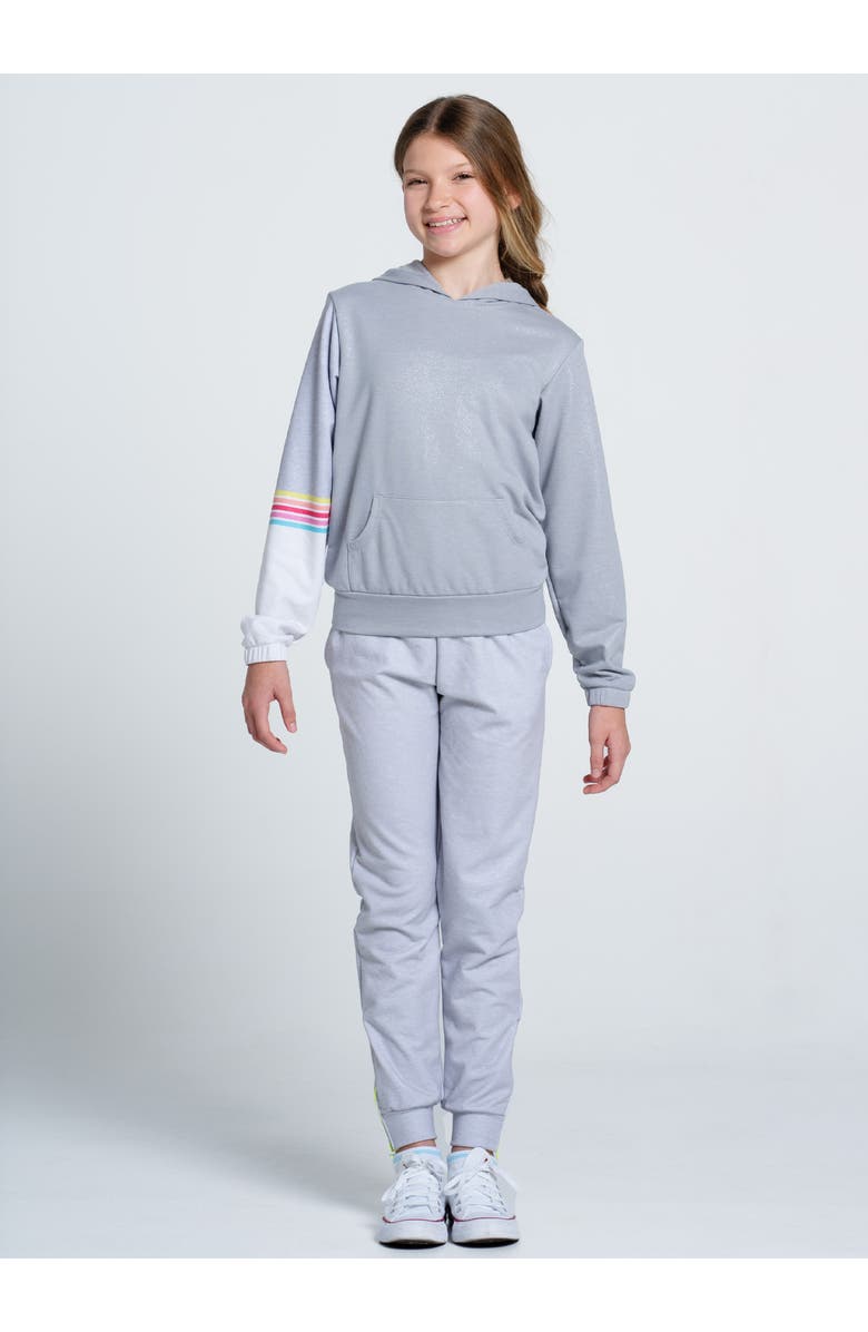 Lucky in Love Girls Jogger, Alternate, color, Heather Grey