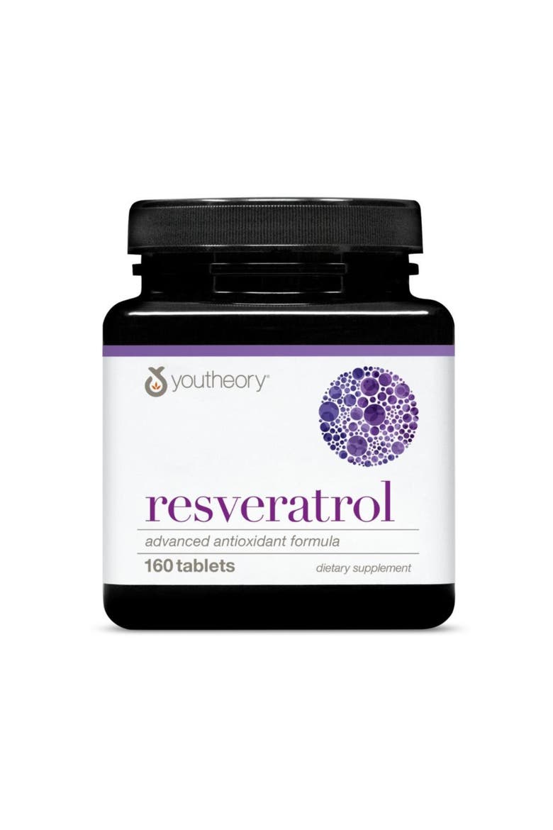 Resveratrol Advanced Antioxidant Super Fruit Supplement Tablets 160 Tablets, Main, color, None