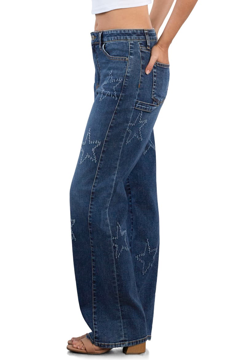 Star Bootcut Jeans, Alternate, color, SIDEWALK DENIM