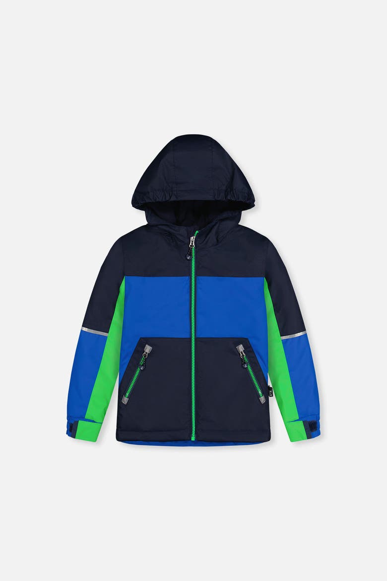 Chill Lightweight Jacket & Foot Strap Pants Two Piece Snowsuit, Alternate, color, Royal Blue and Green