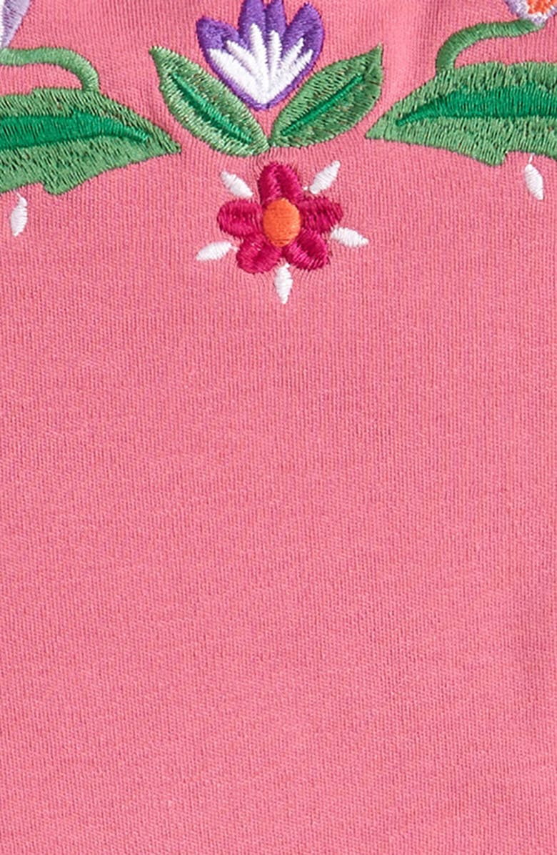 Mini Boden Kids' Embroidered Cotton Crossback Tank Dress, Alternate, color,
