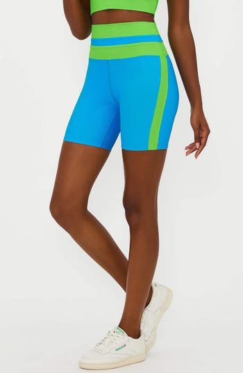 Samantha Colorblock Rib Bike Shorts