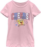 SpongeBob SquarePants Girl's SpongeBob SquarePants Cheers Celebration Graphic T-Shirt