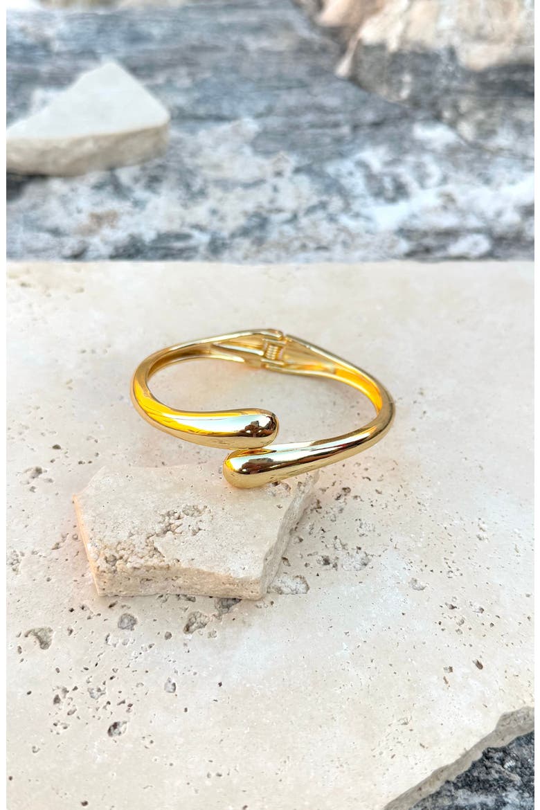 Crossover Hinge Bracelet, Alternate, color, GOLD