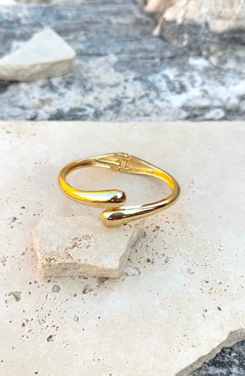Adornia Crossover Hinge Bracelet In Gold