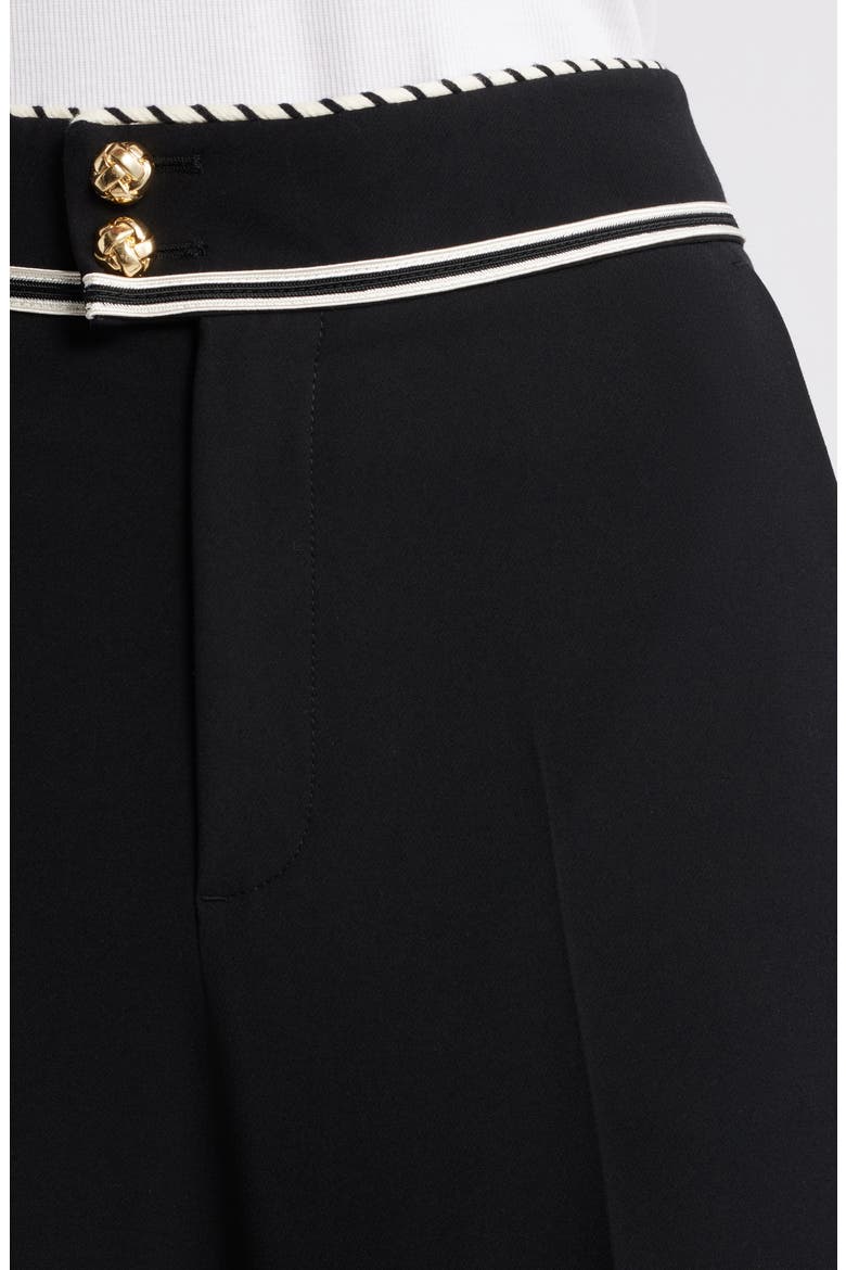 Prim Contrast Piping Pants, Alternate, color, BLACK