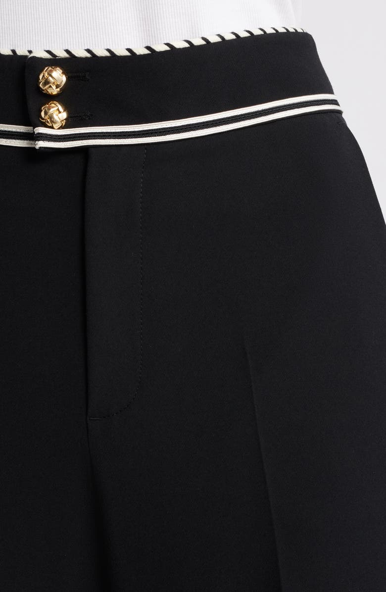 FRAME Prim Contrast Piping Pants, Alternate, color, Black