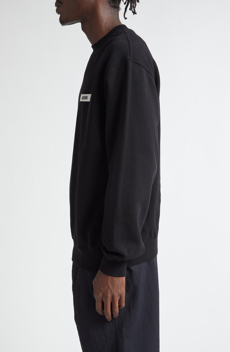 Jacquemus Le Sweatshirt Gros Grain Crewneck Sweatshirt, Alternate, color, 