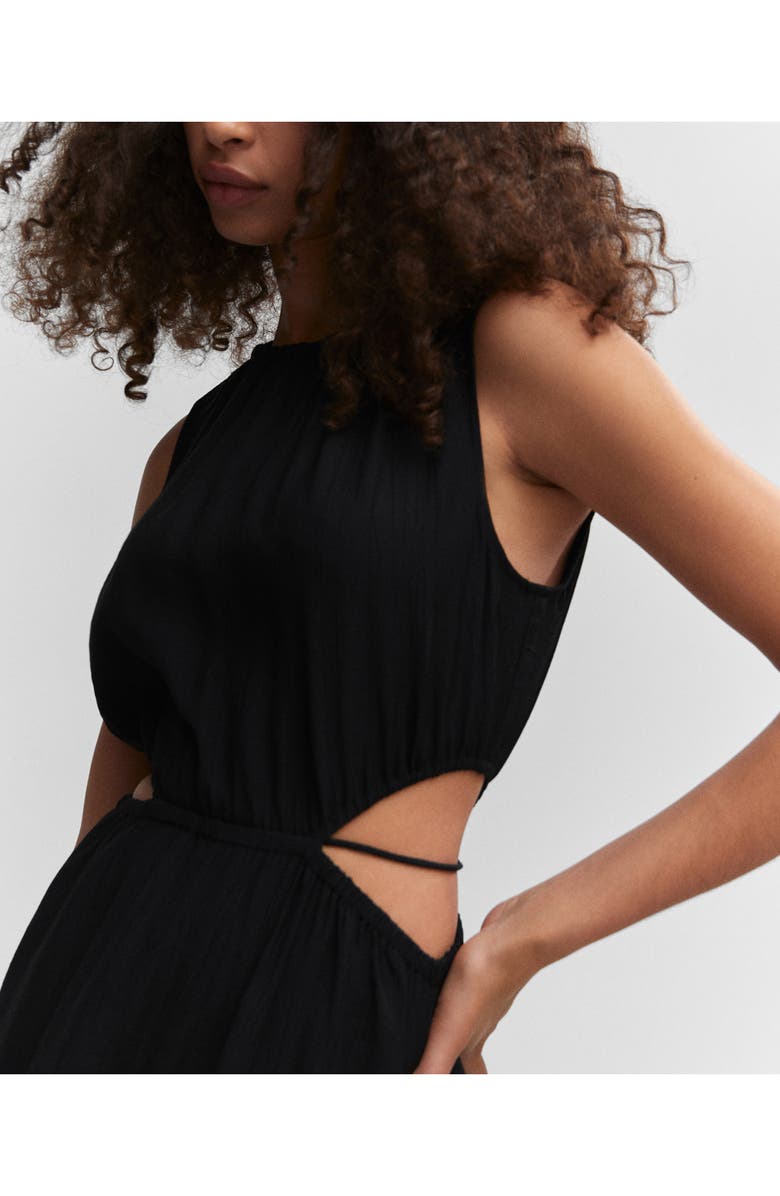 MANGO Cutout Midi Dress, Alternate, color, 