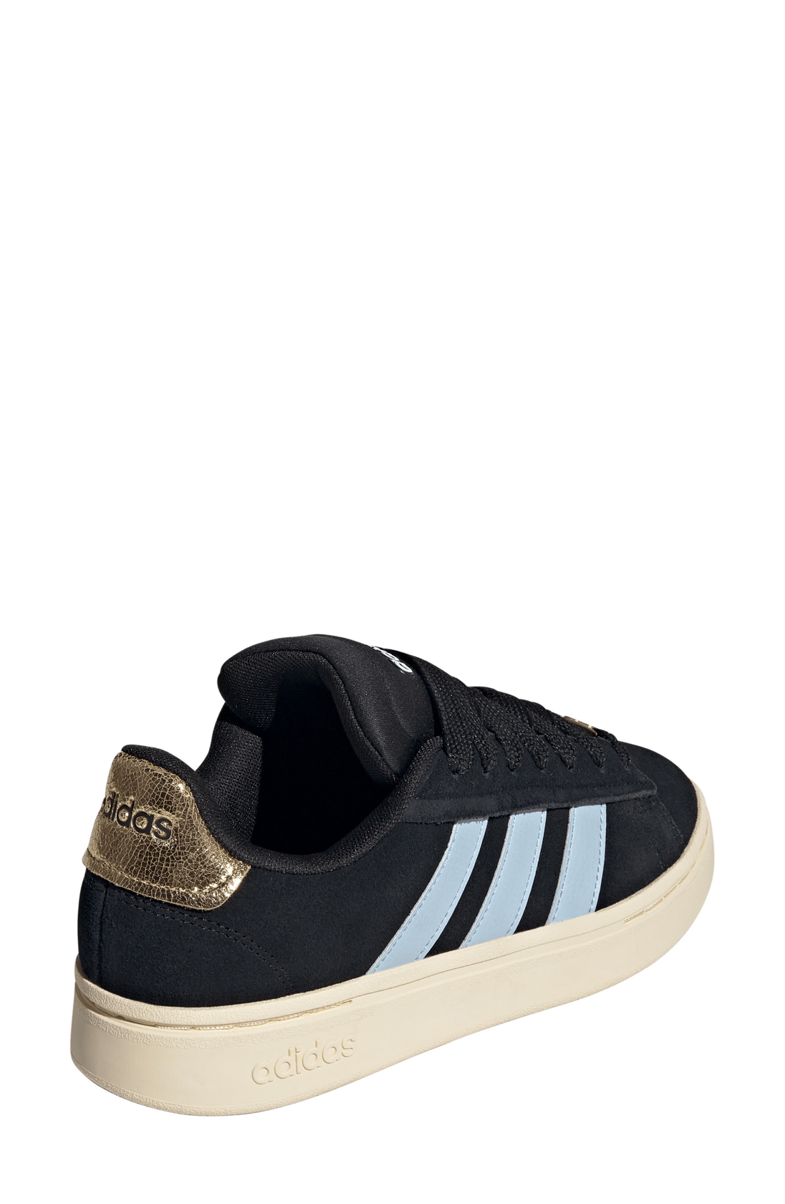 adidas Grand Court Alpha Sneaker, Alternate, color, Black/ Wonder Blue/ Gold Met