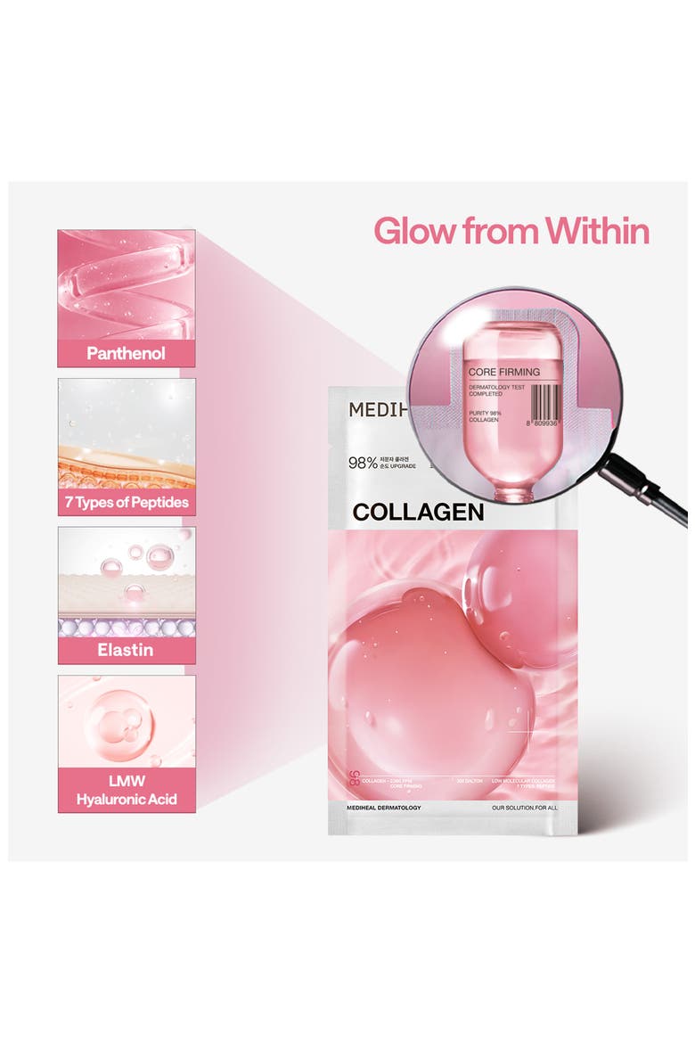 Collagen Essential Sheet Mask Set of 4, Alternate, color, PINK