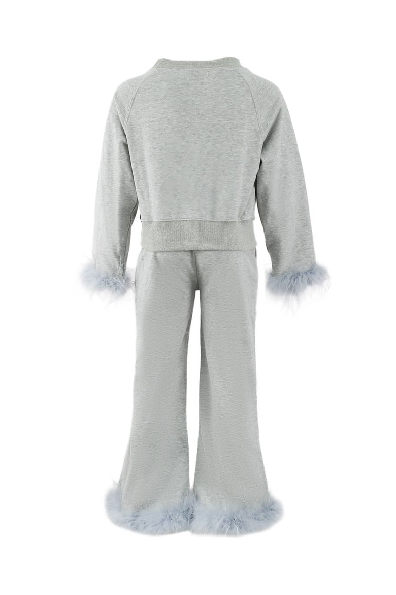Women's Feather Athletic Set, Alternate, color, Grey