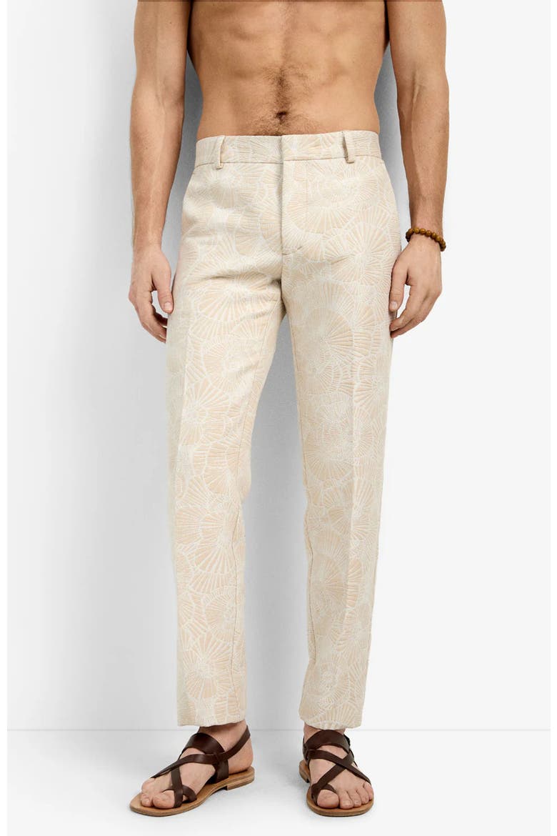 Clyde Jacquard Slim Trouser, Alternate, color, Beachy Beige