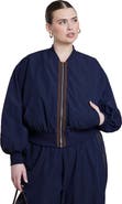 ELOQUII Nylon Track Jacket