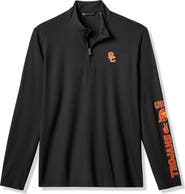 TravisMathew Men's TravisMathew Black USC Trojans Storied Tradition Quarter-Zip Pullover